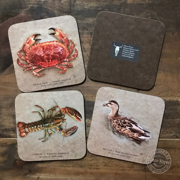 Fauna Wooden Coaster Set