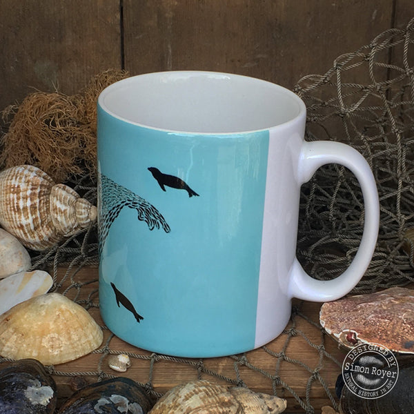 'Galápagos Seal Lions Design Ceramic Mug by simon royer.'