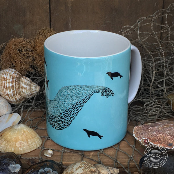 'Galápagos Seal Lions Design Ceramic Mug by simon royer.'