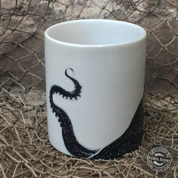 'Octopus Tentacle design Ceramic Mug by simon royer.'
