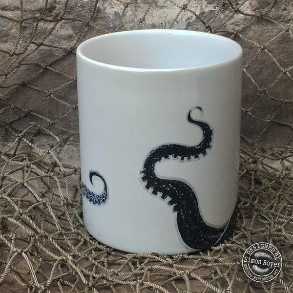 'Octopus Tentacle design Ceramic Mug by simon royer.'