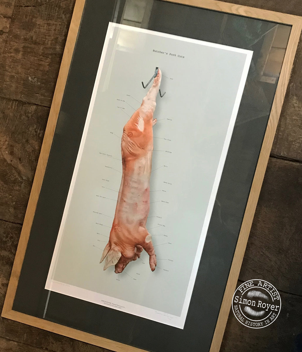 Butcher's Pork Cuts Print